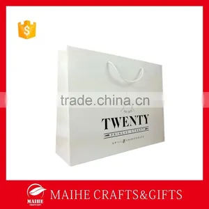 Recycled White Paper Bag For Shopping thumbnail-1