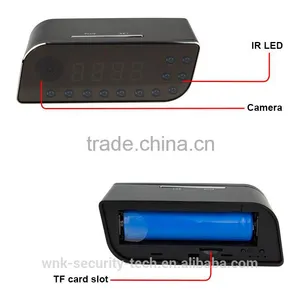 Vitevision Night Vision Wifi Wireless Table Alarm Clock Hidden Camera With Voice Recorder thumbnail-2