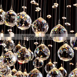 K9 Crystal Drop Rope Chandelier High Ceiling Pendant Lights 92039 thumbnail-4