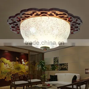 Vintage LED Ceramic Wood Interior Decoration Led Pendant Hanging Chandelier Celling Light Home Light Company Lights thumbnail-4