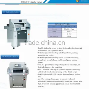Hot Sale Double 100 480 Hydraulic Paper Cutter thumbnail-3