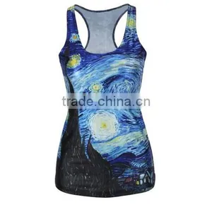 Women 3D Print Starry Sky Galaxy Space Tank Top Sleeveless Shirt Vest Graphic thumbnail-4