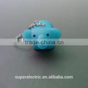 Latest Design Elephant Key Chain Eco-friendly Kids Toys Cheap Animal Pvc Led Keychain thumbnail-3