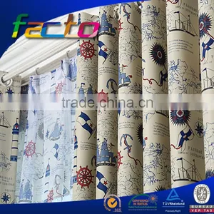 Home Textile Cheap Price Window Use Curtain Digital Print thumbnail-1
