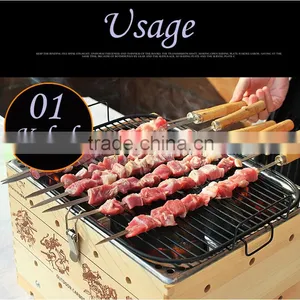 Industrial Outdoor Kebab Smokeless Charcoal BBQ Grill thumbnail-3