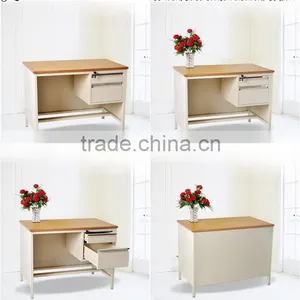 Steel Office Desk With Locking Drawers thumbnail-1