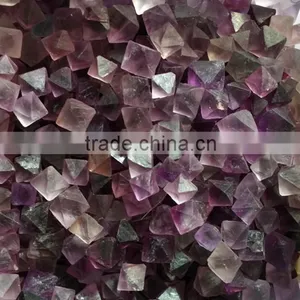 Purple Fluorite Crystal Polyhedron Tumble thumbnail-1