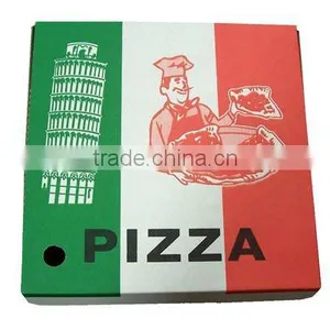 Eco-friendly Custom 6-18''high Quality and Cheap Price Pizza Box Printed Logo/disposable Corrugated Pizza Box thumbnail-1