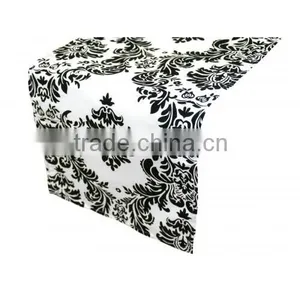Navy Blue Burlap Table Runner thumbnail-3