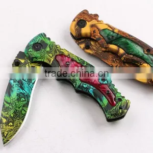 OEM 440 Stainless Steel Blade Blanks Cool Camouflage Knife thumbnail-4