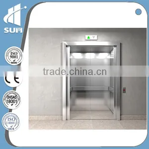 800kg Machine Room Passenger Elevator With Hairline Stainless Steel thumbnail-1