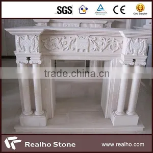 High Quality Royal Botticino Iran Marble Fireplace thumbnail-1
