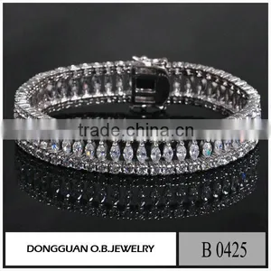 Hot Selling Tennis Bracelet Gold Plated Custom Bracelet thumbnail-2