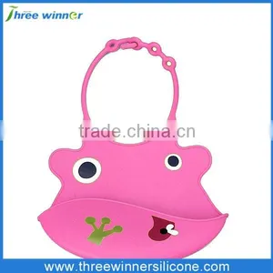 FDA Grade Washable Colorful Silicone Cute Factory Wholesale Baby Bib thumbnail-4