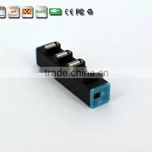 Hi-speed 4 Port MINI Colorful USB 2.0 HUB 480MbPS For PC Laptop Computer thumbnail-3