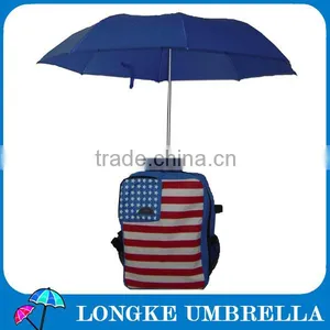 [LK012]2014 Hot Selling! 3 Foldable Umbrella Backpack Umbrella thumbnail-2