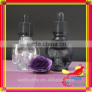 Trande Assurance Pink 30ml Eye Glass Skull Dropper Bottle With Glass Vials thumbnail-5