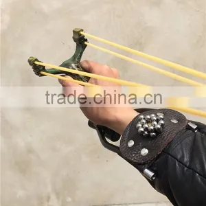 Powerful Slingshot 3 Rubber Bands Folding Wrist Hunting Slingshot thumbnail-4