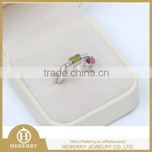 Men's Silver Rings With Tourmaline Gemstone Excellent Cutting thumbnail-2