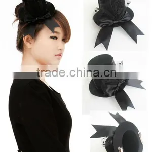 MYLOVE Black Bow Fascinator With Clips Hair Ornaments Wholesale MLGM047 thumbnail-1