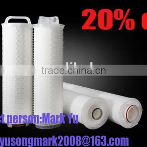 0.22 Micron Nylon Pleated Cartridge Filters Used for Food and Beverage thumbnail-5