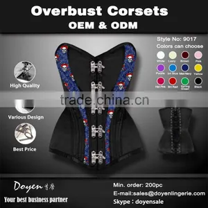 OEM &ODM Service Women Tight Latex Magic Sexy Women Burlesque Black Sexy Mature Corset thumbnail-3