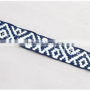 High Quality Polyester 20mm Ethnic Woven Yarn Dyed Webbing for Garment thumbnail-5