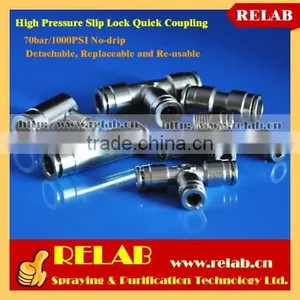 High Pressure Water Misting Slip Lock Brass Quick Release Coupling thumbnail-1