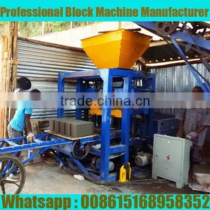 QT4-24 Concrete Block Making Machine Domestic Sold in China thumbnail-3