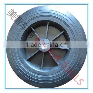 9x2 Solid Rubber Wheel With Plastic Rim thumbnail-1