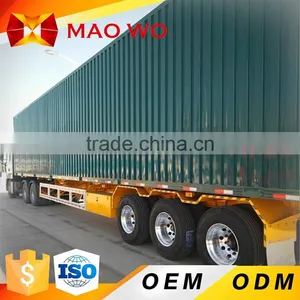 China Export 3 Axle 40ft Flatbed Container Semi Trailer for Hot Sale thumbnail-3