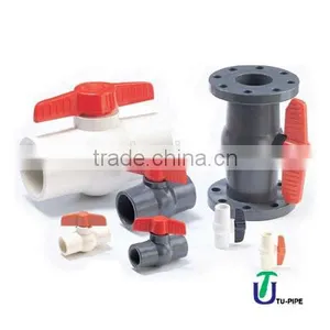 UPVC CPVC ABS Compact Ball Valves ANSI JIS DIN BS thumbnail-1
