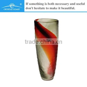 Promotion Stock Simple and Elegant Large Antique Mosaic Glass Flower Vase Bases for Flower Arrangements thumbnail-1