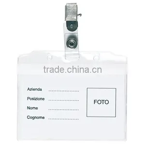 Badge Holder With Clip,promotional PVC Badge Holder thumbnail-1