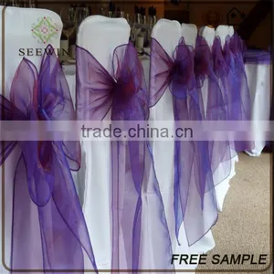 New Arrival Organza Fabric Chair Wedding Belts and Sashes thumbnail-1