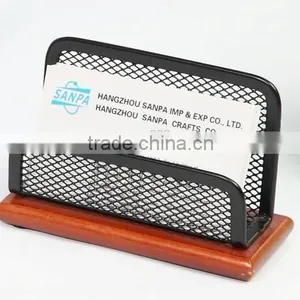 2016 Customized Wooden Metal Business Name Card Holder thumbnail-1