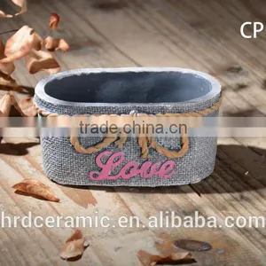 2016 Concrete Flower Plant Planter Colorful Decorative Cement Flower Pot thumbnail-3