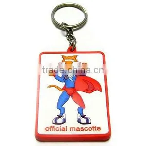 3D Square Shape Pvc Key Chain thumbnail-1