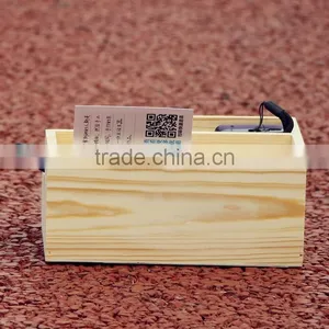Eco-friendly Custom Unfinished Desktop Wooden Pen Holder thumbnail-3