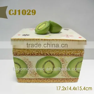 Fruit Design Ceramic Candy Jar thumbnail-1