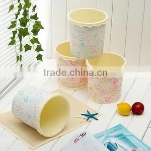 2015 New Beautiful Lace Shape Plastic Dustbin (small) thumbnail-1