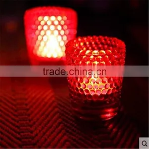 Votive Pearl Glass Candle Cup Colorful Glass Candle Jar thumbnail-1