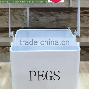 Metal Pegs Storage Box Basket thumbnail-1