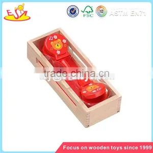 Wholesale Multiple Colour Wooden Handbell Percussion Toy Showy Wooden Handbell Percussion Toy for Child W07I033 thumbnail-5