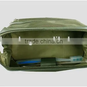 Fashion PU+polyester Folding Men Toiletry Bag for Travel thumbnail-4