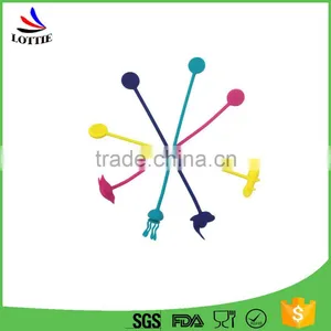Food Grade Silicone Muddler (nylon Core) , Non-toxic Silicone Stir Bar With Factory Price. thumbnail-1