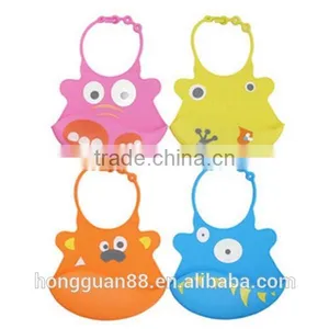 China Manufaturer New Design Waterproof Colorful Baby Bib/ Best Selling Silicone Baby Bib thumbnail-1