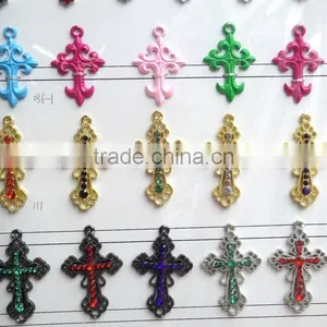 Colorful Alloy Cross Pendant thumbnail-1