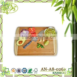AONONG MOSO Bamboo Radian Corner Shape Cutting Board Kitchen Active Antibacterial Butcher Block thumbnail-2