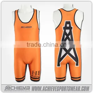 Custom Design Wrestling Singlet Cheap Wrestling Singlet thumbnail-2